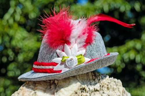 Skrybėlę, Trachtenhut, Kostiumas, Bavarian, Tradicija, Muitinės