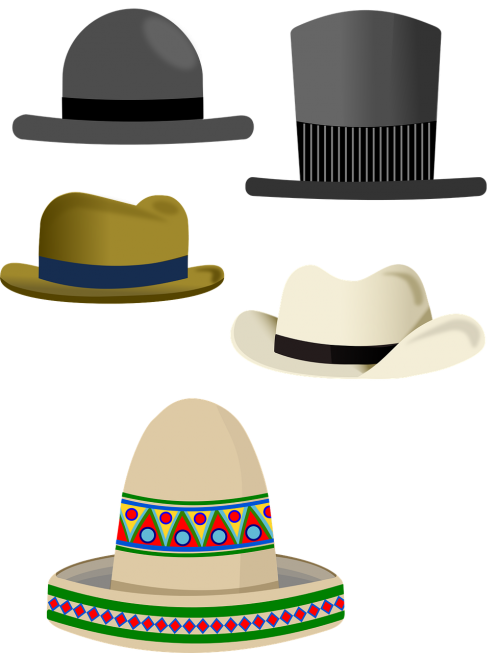 Skrybėlę, Viršutinė Skrybėlė, Kokoso Kepurė, Sombreiro, Mada, Džentelmenas, Vintage, Nemokama Vektorinė Grafika