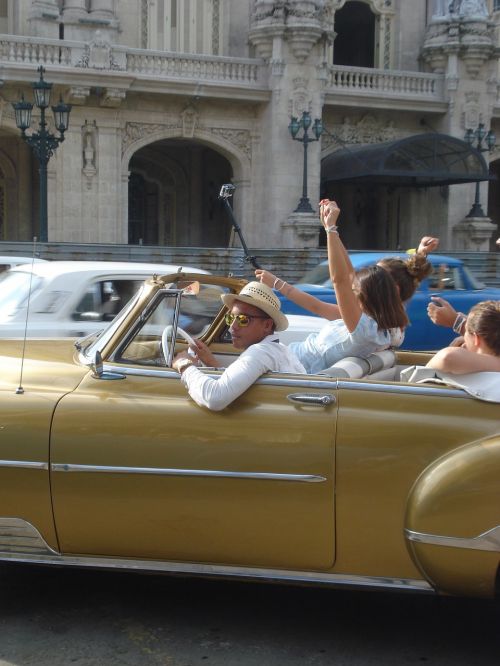 Havana, Oldtimer, Kabrioletas, Pakrantės, Kelionė
