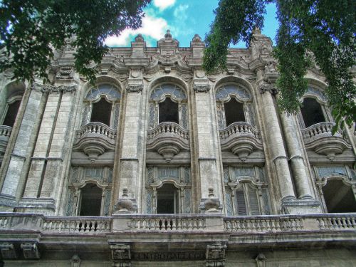 Havana, Kuba, Muzikos Konservatorija, Pastatas, Struktūra, Architektūra, Panorama, Fasadas, Hdr