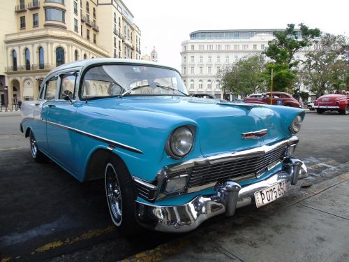 Havana, Kuba, Sunkvežimis, Chevrolet, Senas