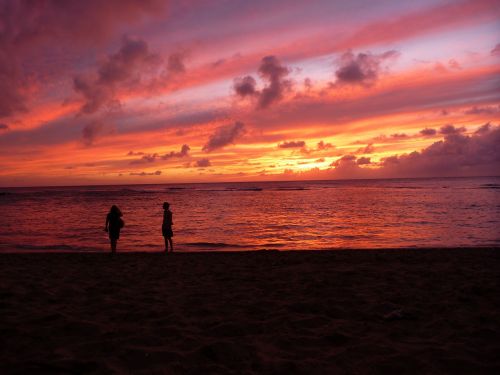 Hawaii, Saulėlydis, Atogrąžų, Vakaras