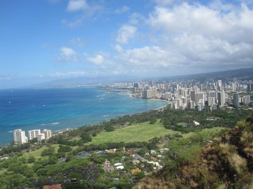Hawaii, Honolulu, Diamond Head, Miestas