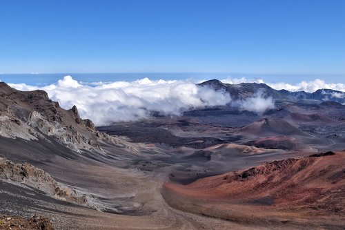 Havajai,  Krateris,  Vulkanas,  Haleakala Nacionalinis Parkas,  Maui