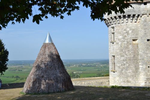 Šienas, Haystack, Monbazillac, Pilis, Dordogne, Bokštas, France