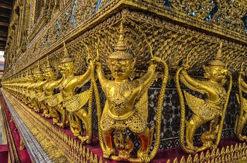 Hdr, Garuda, Asija, Senovės Tajų, Bangkokas, Wat