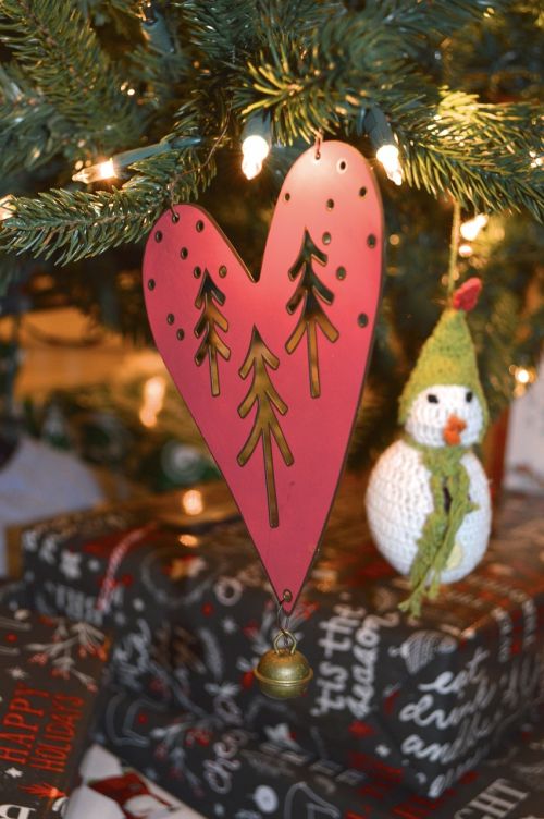 Širdis, Kabantis, Ornamentas, Kalėdų Eglutė, Apdaila