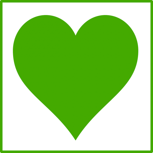Širdis, Ženklas, Ekologija, Žalias, Simbolis, Nemokama Vektorinė Grafika