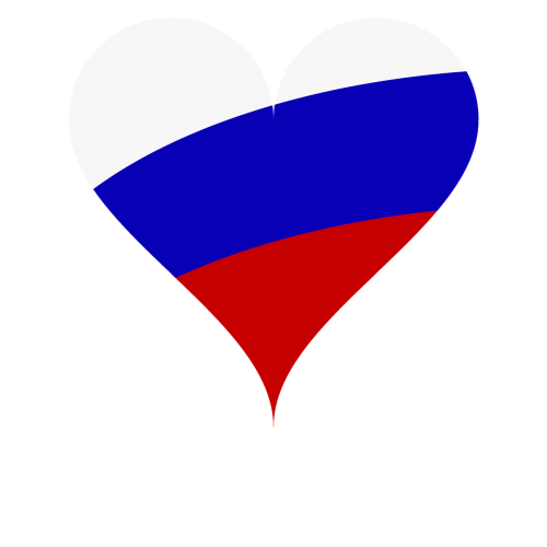 Širdis, Meilė, Vėliava, Rusija