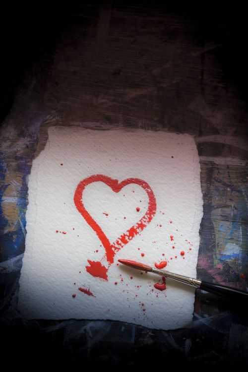 Širdis, Popierius, Šepetys, Romantika, Dažyti, Raudona, Meilė, Valentine, Figūra, Simbolis