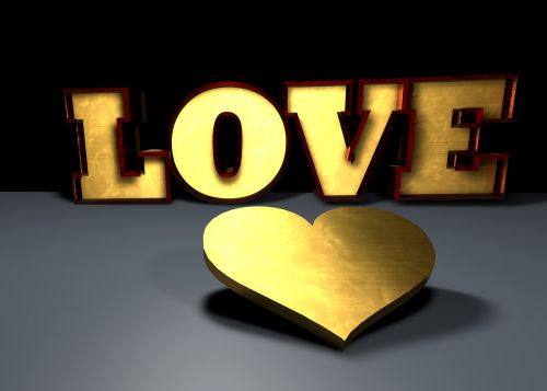 Širdis, Auksas, Meilė, Blizgantis, Auksinė Širdis, Romantika, Simbolis, Auksinis, Romantiškas, Simbolika, Fonas, Sėkmė, Valentino Diena, Mielas
