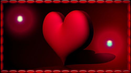 Širdis, Raudona, Meilė, Valentino Diena, Romantika
