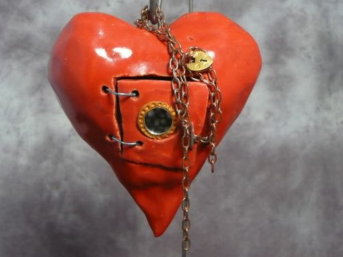 Širdis, Keramika, Meilė, Valentine, Skulptūra
