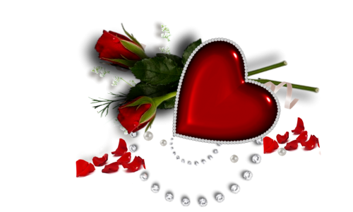 Širdis, Meilė, Romantika, Raudonos Rožės