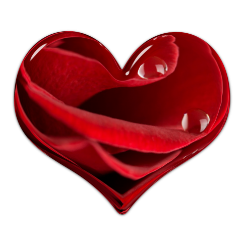 Širdis, Gėlių Širdis, Valentine, Raudona, Elementas, Meilė, Šv. Valentino Diena, Grafika, Širdis, Skaidrus Fonas