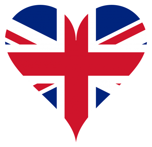 Širdis, Meilė, Širdies Formos, Vėliava, Jungtinė Karalystė, Airija