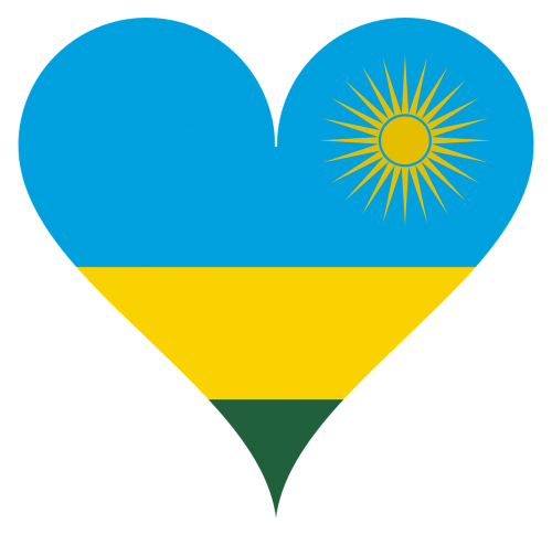 Širdis, Meilė, Vėliava, Ruanda, Saulė, Širdies Formos