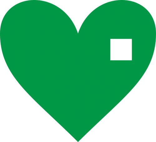 Širdis, Žalias, Piktograma, Į Sveikatą, Gydymas, Nemokama Vektorinė Grafika