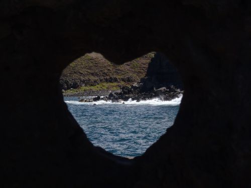 Širdis, Papludimys, Maui, Meilė, Romantika, Atogrąžų, Hawaii