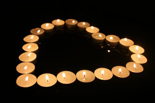 Širdis, Žvakės, Meilė, Šviesa