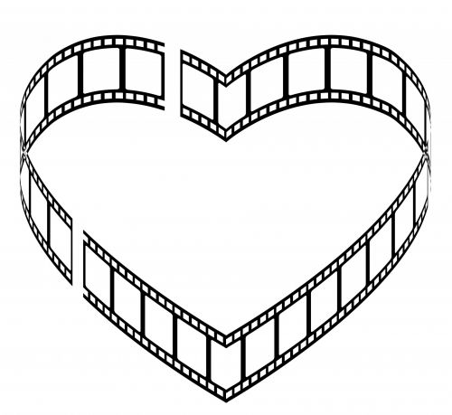 Filmas,  Filmstrip,  Deko,  Scrapbooking,  Širdis & Nbsp,  Rėmas,  Širdies Filmų Juostelė