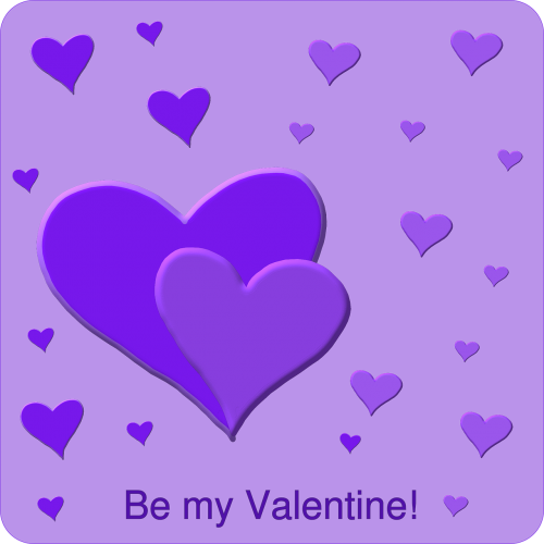 Širdis, Violetinė, Valentines, Romantika, Meilė, Nemokama Vektorinė Grafika
