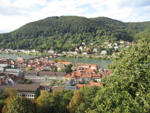 Heidelbergas, Vokietija, Miestas, Senamiestis, Tiltas, Neckar, Upė