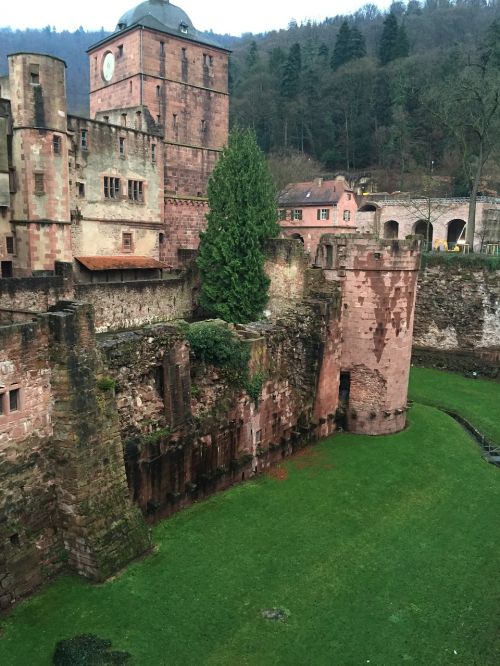 Heidelbergas, Pilis, Heidelberger Schloss, Tvirtovė, Istoriškai, Baden Württemberg, Piliakalnis