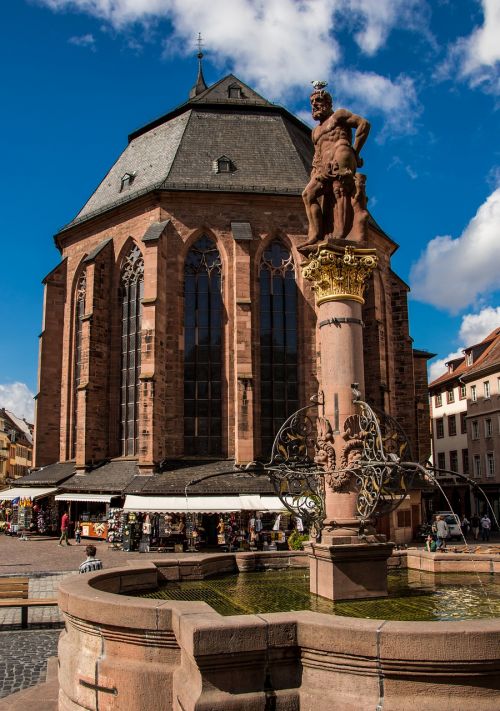 Heidelbergas, Prekyvietė, Istoriškai, Senamiestis, Architektūra, Pastatas, Viduramžių Aikštė