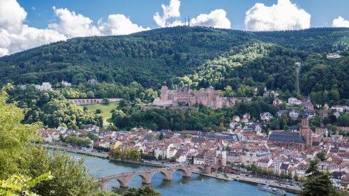 Heidelbergas, Pilis, Neckar, Miestas