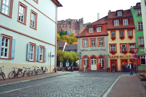 Heidelbergas, Miestas, Miestas, Miesto, Architektūra, Pastatas, Miesto Panorama, Eksterjeras, Kelionė, Centro, Senas, Europa, Vokietija, Orientyras, Istorinis, Turizmas, Europietis, Vokiečių