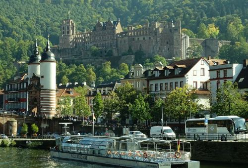 Heidelbergas, Pilis, Neckar, Vokietija, Istoriškai, Istorinis Miestas