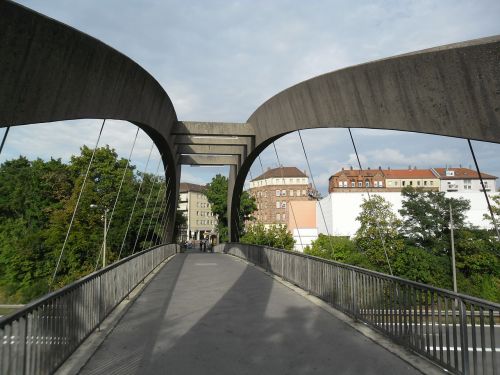 Heisterio Tiltas, Tiltas, Pėsčiųjų Tiltas, Frankenschnellweg, Werderau, Gibitzenhof, Niurnbergas