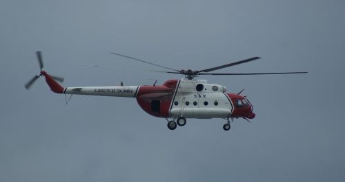 Sraigtasparnis, Gelbėjimas, In, Kolumbija
