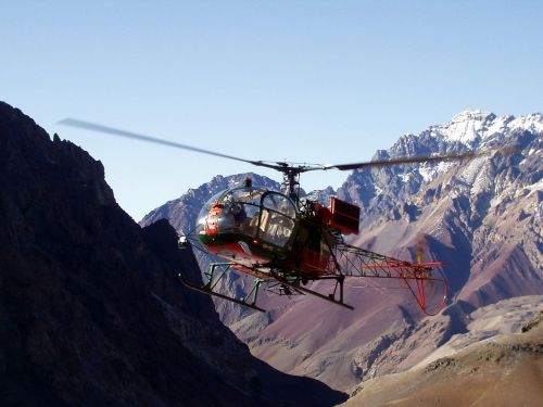 Sraigtasparnis, Kalnų Gelbėjimas, Aconcagua, Ekspedicija, Andes, Argentina