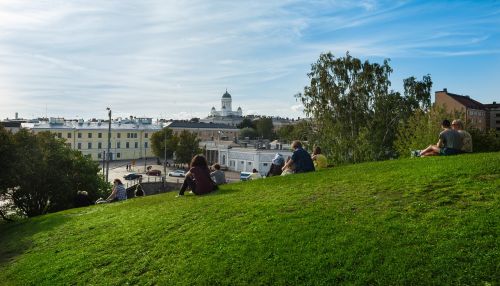 Helsinki, Vaizdas, Žolė, Žmonės, Kraštovaizdis