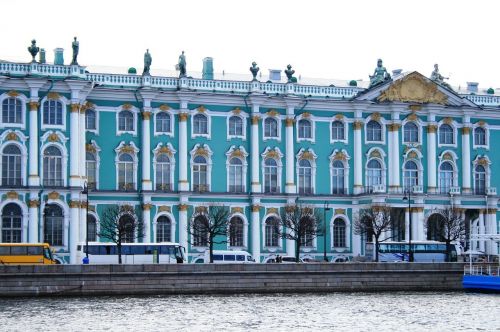 Hermitage, Žiemos Rūmai, Meno Galerija, Muziejus, Istorinis, Architektūra, Turkis, Ornate, Upė