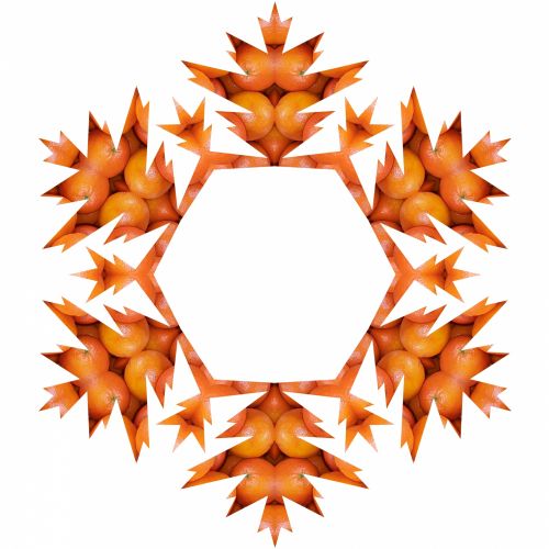 Oranžinė,  Hex,  Rėmas,  Simetriškas,  Kaleidoskopas,  Balta,  Fonas,  Hex Rėmas