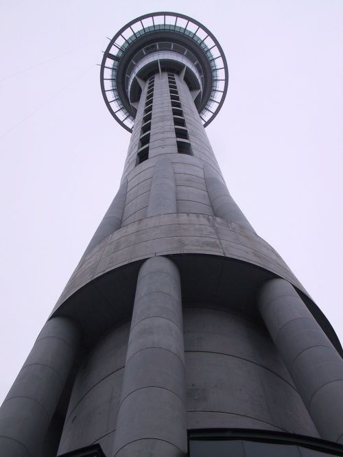 Aukštas, Bokštas, Vaizdas, Aukštyn, Liftas, Platforma, Betonas, Šiuolaikiška, Pastatas, Architektūra, Auckland