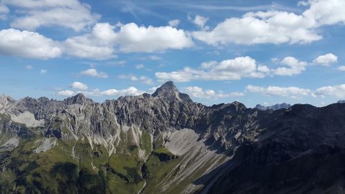 Hochvogel, Allgäu, Kalnai, Oberallgäu, Alpių, Allgäu Alpės, Žygiai, Ostrachtal, Lauke, Aukščiausiojo Lygio Susitikimas, Gamta, Kraštovaizdis, Vokietija, Kalnų, Alpių Panorama