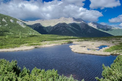 Aukštas Tatras,  Kalninis Ežeras,  Dangus,  Kalnai,  Gamta,  Be Honoraro Mokesčio