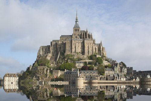 Aukštos Banga,  Normandija,  Prancūzija,  Mont Saint Michel,  Paveldas,  Turizmas