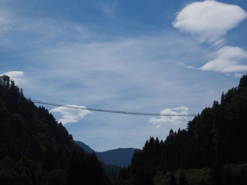 Highline179, Pėsčiųjų Pakabos Tiltas, Pėsčiųjų Tiltas, Kabantis Tiltas, Lyno Tiltas, Rutte, Tyrol, Austria, Turizmas, Turistų Atrakcijos