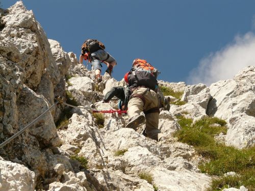 Friedbergerio Laipiojimas, Raudona Flüh, Žygis, Lipti, Alpinizmas, Žygiai, Alpinistas, Kuprinė, Bergtour, Kelionė, Rizika