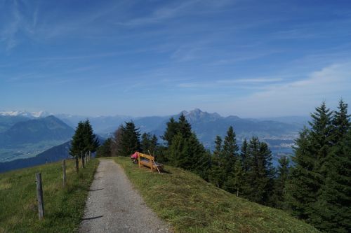 Žygiai, Kalnai, Alpių, Centrinė Šveicarija, Postkartenmotiv, Alpenblick
