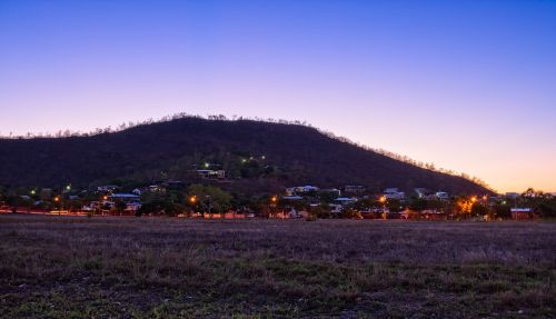 Kalnas, Saulėlydis, Mt Louisa, Nakties Nuotrauka, Townsville Plotas
