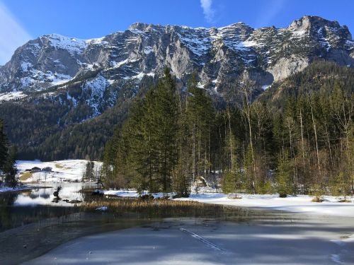 Kardu, Ežeras, Berchtesgaden, Alpės, Bavarija