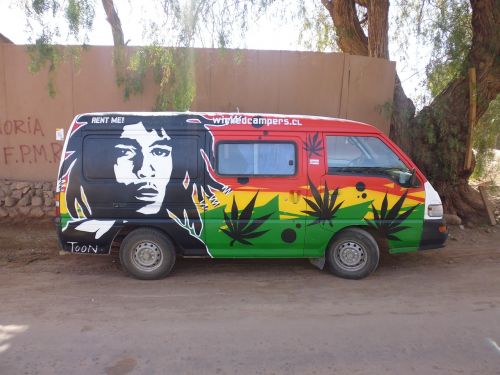 Hipis, Bobas Marlis, Marihuana, Narkotikai, Psichodelinis, Ilgi Plaukai, Jamaika, Svajonė, Afrika, Reggae, Dreadlocks, Autobusas, Dažymas, Grafiti