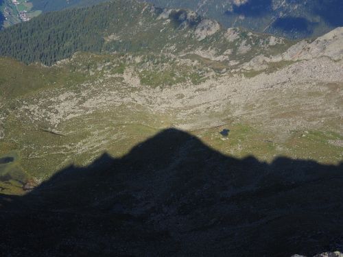 Ispaniškas, Šešėlis, Kalnų Šešėlis, Jaufenspitze, Alpių, Panaštal Alps, South Tyrol