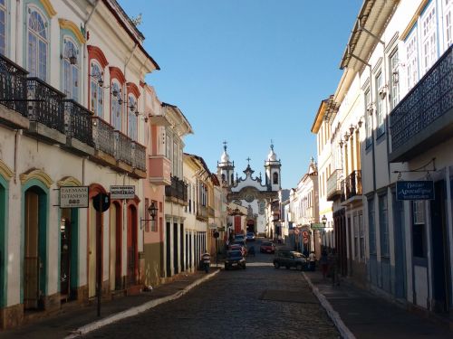 Istorinis Miestas, Gatvė, São João Del Rey, Minos, Turizmas, Kelionė, Važiuoti, Brazilija